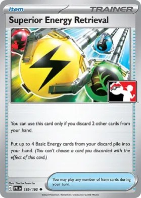 Superior Energy Retrieval ( 189/193) Play! Pokémon Prize Pack Series Four