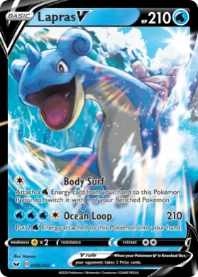 Lapras V (SSH 49) Sword & Shield