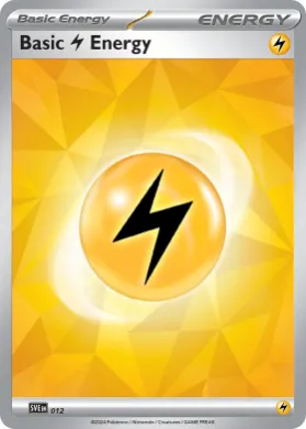 Basic Lightning Energy ( 012) Play! Pokémon Prize Pack Series Six