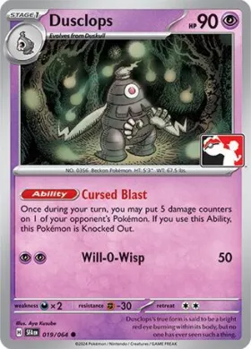 Dusclops ( 019/064) Play! Pokémon Prize Pack Series Seven