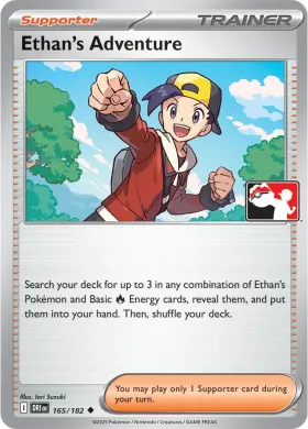Ethan's Adventure ( 165/182) Play! Pokémon Prize Pack Series Eight