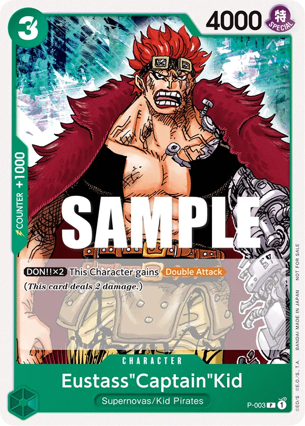 Eustass"Captain"Kid P-003 One Piece card