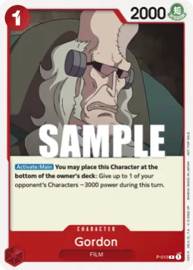 Gordon (P P-013) Promos