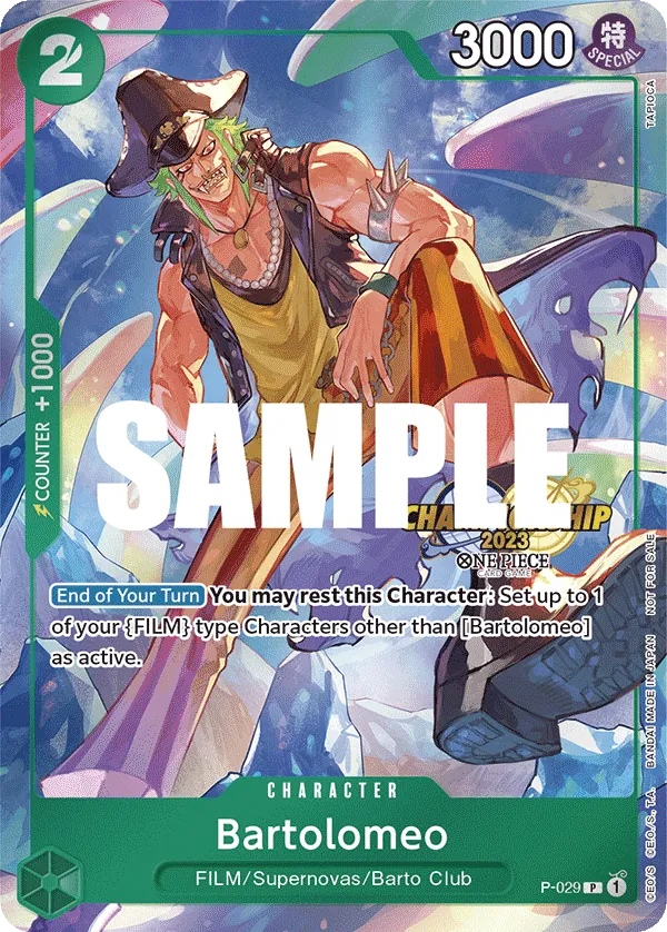 Bartolomeo P-029 One Piece card