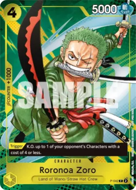 Roronoa Zoro (P P-042) Promos
