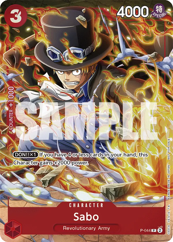 Sabo P-044 One Piece card