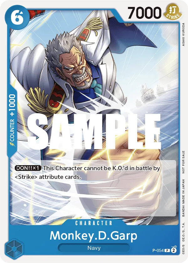 Monkey.D.Garp P-054 One Piece card