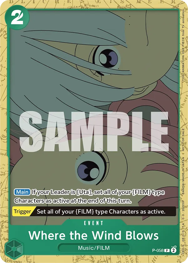 Where the Wind Blows P-058 One Piece card