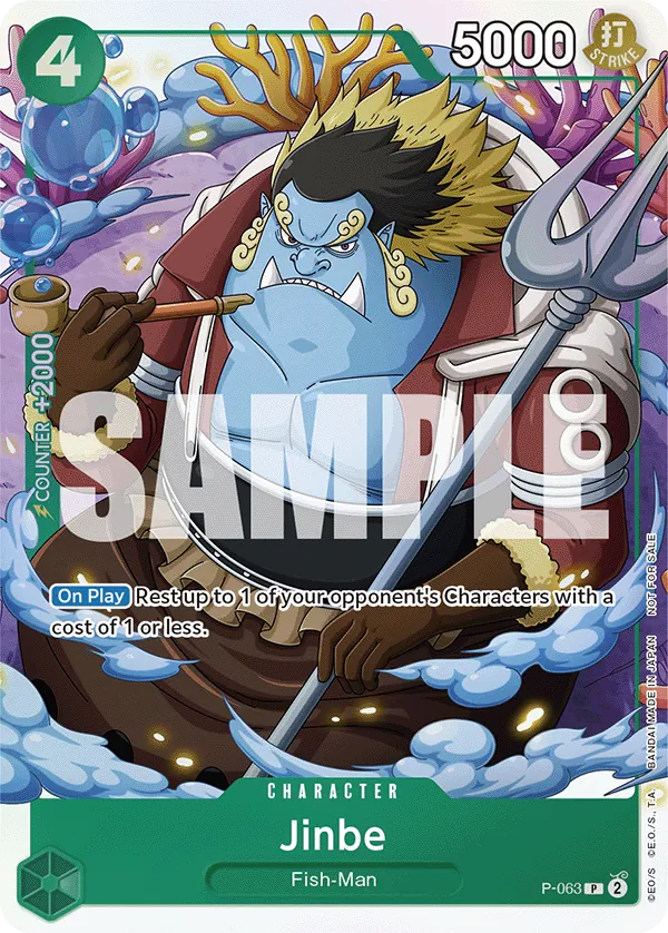 Jinbe P-063 One Piece card