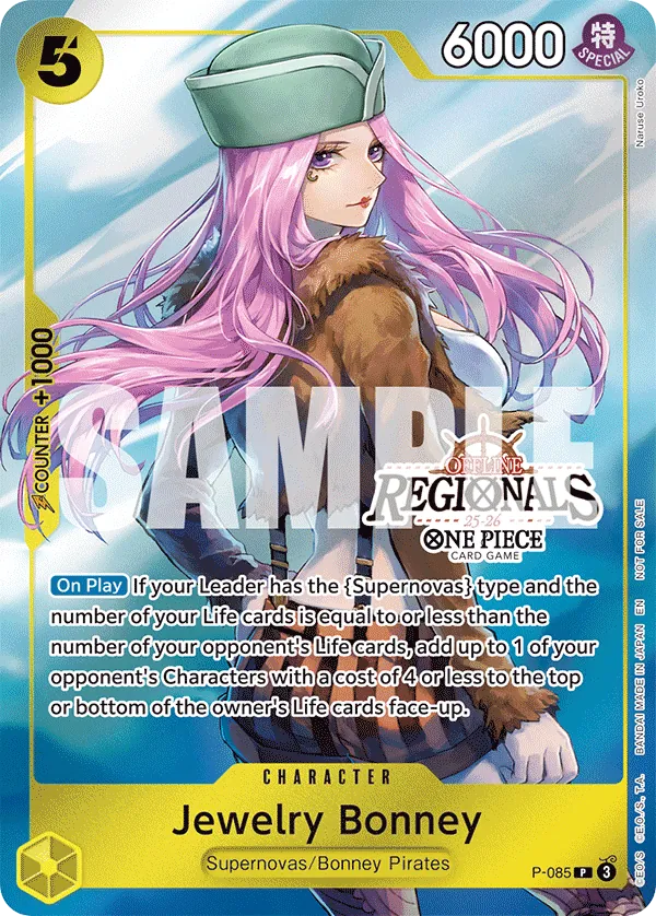 Jewelry Bonney P-085 One Piece card