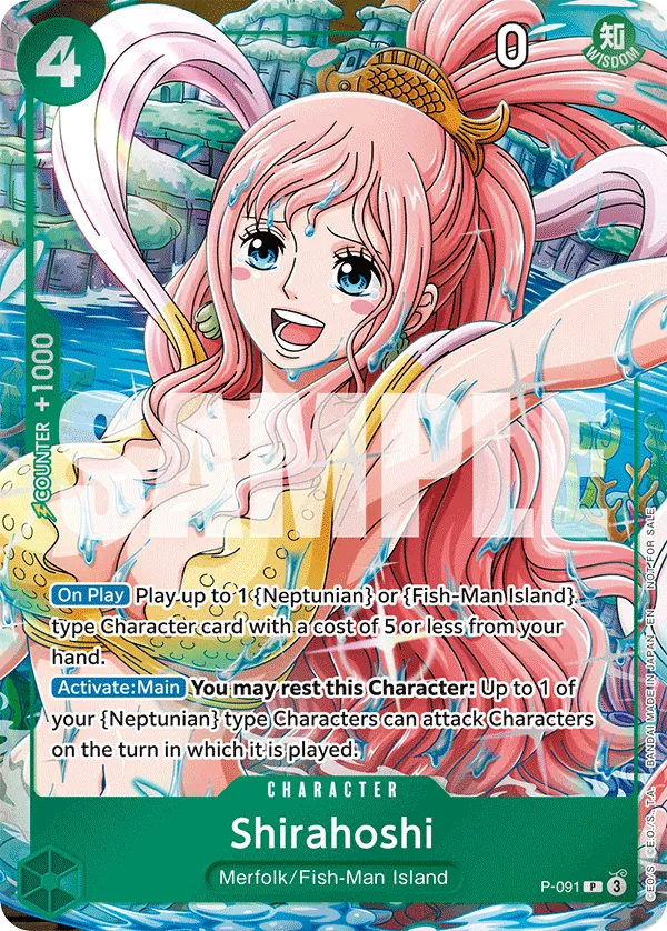 Shirahoshi P-091 One Piece card