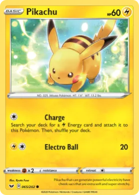 Pikachu (SSH 65) Sword & Shield