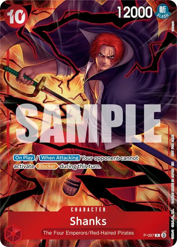 Shanks P-097 One Piece card