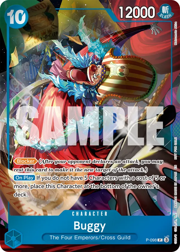 Buggy P-098 One Piece card