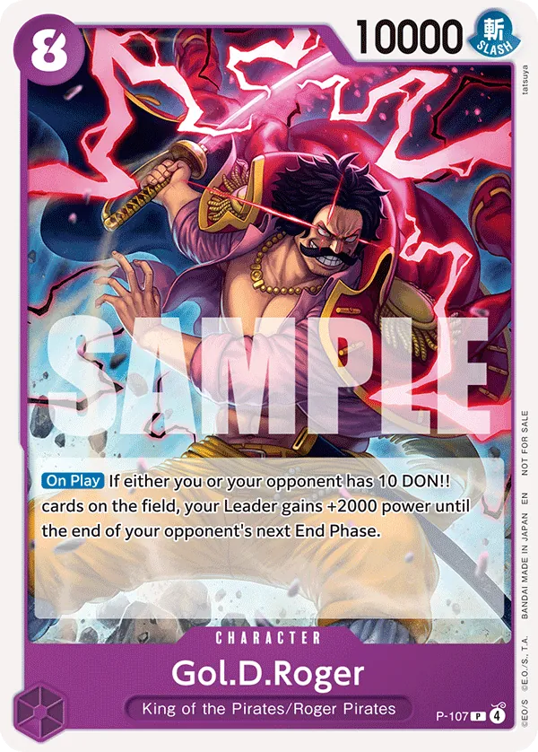 Gol.D.Roger P-107 One Piece card