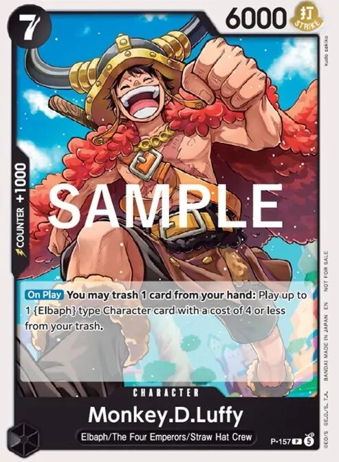 Monkey.D.Luffy P-157 One Piece card