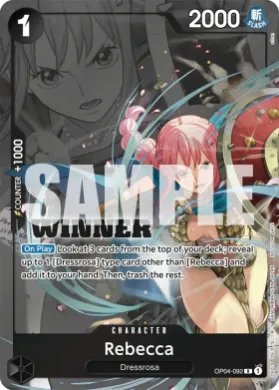 Rebecca (WC OP04-092) Winner Cards