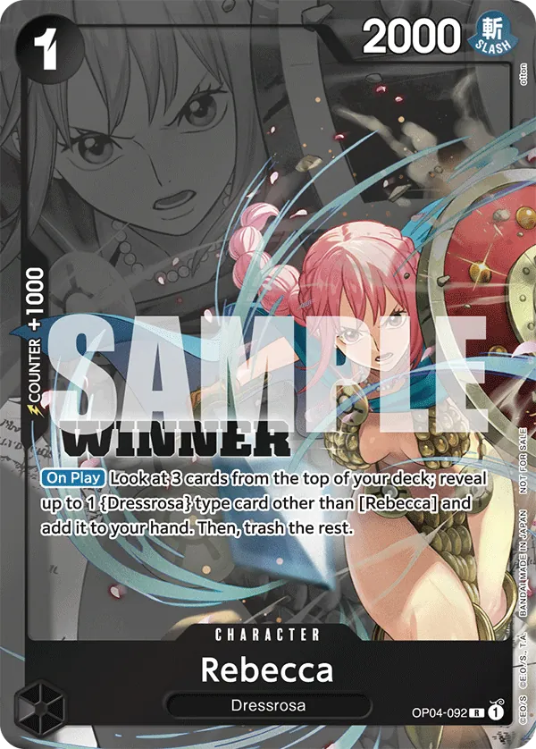 Rebecca OP04-092 One Piece card