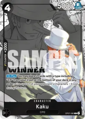 Kaku (WC OP07-080) Winner Cards