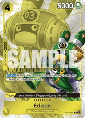Edison (WC OP07-100) Winner Cards