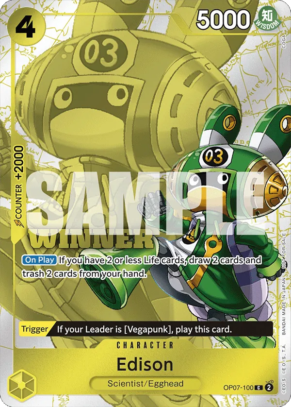 Edison OP07-100 One Piece card