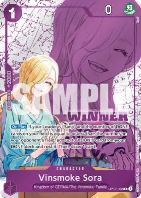 Vinsmoke Sora (WC OP12-062) Winner Cards