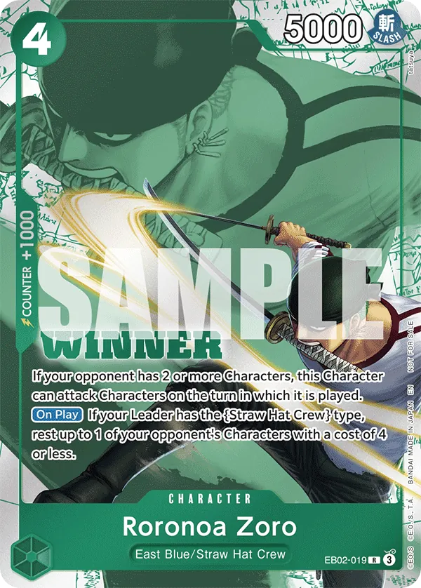 Roronoa Zoro EB02-019 One Piece card