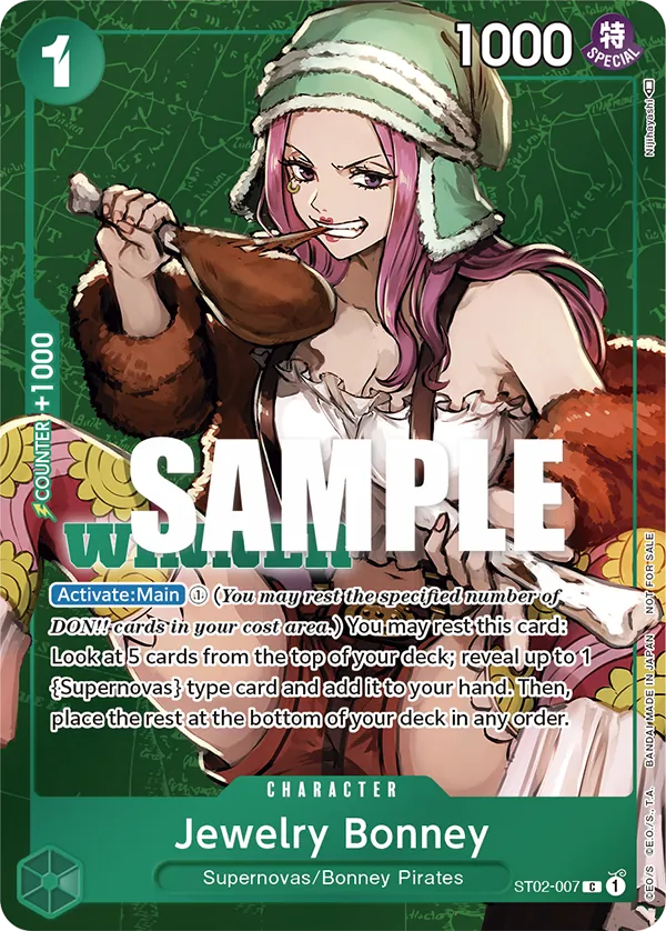 Jewelry Bonney ST02-007 One Piece card