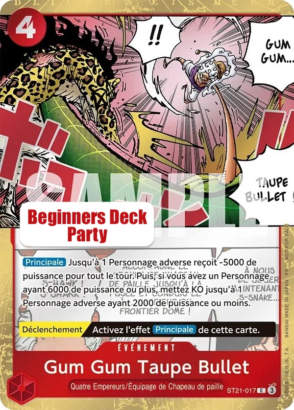 Gum-Gum Mole Pistol ST21-017 One Piece card
