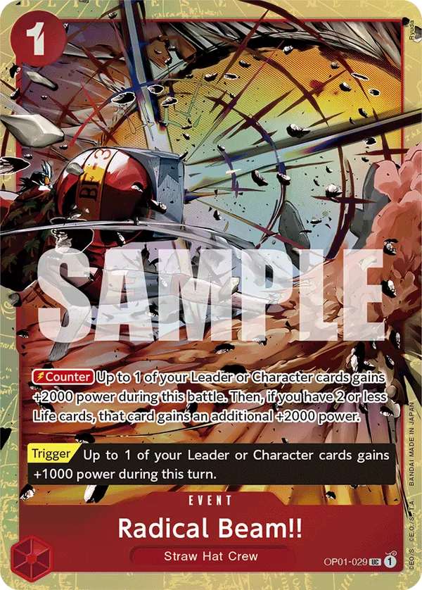Radical Beam!! OP01-029 One Piece card