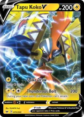 Tapu Koko V (SSH 72) Sword & Shield