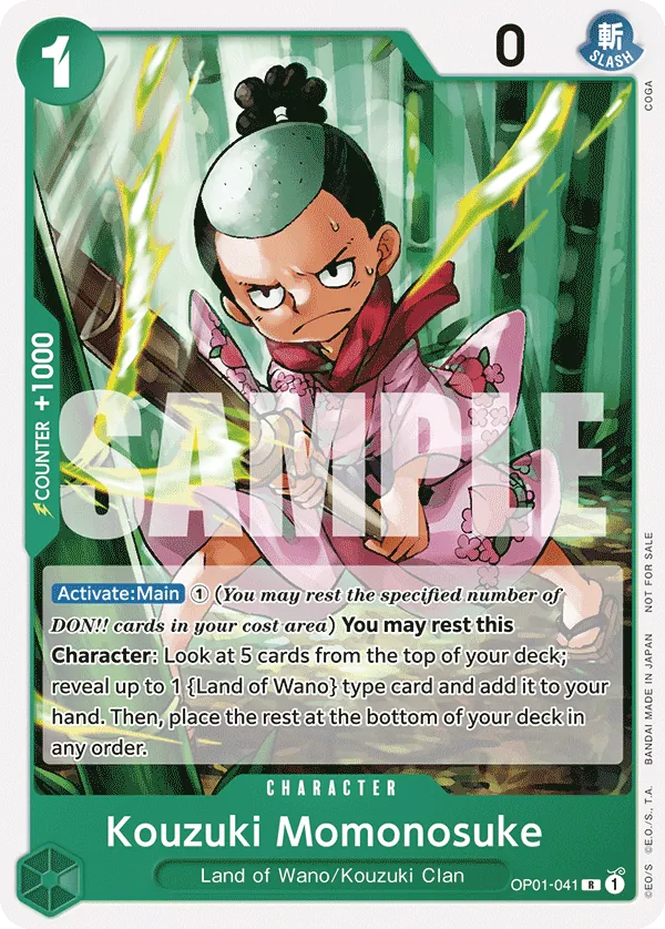 Kouzuki Momonosuke OP01-041 One Piece card
