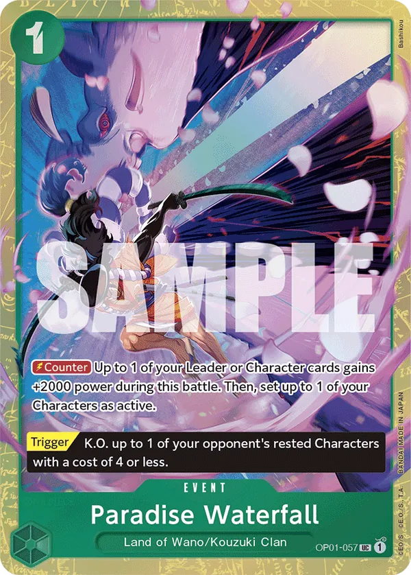 Paradise Waterfall OP01-057 One Piece card