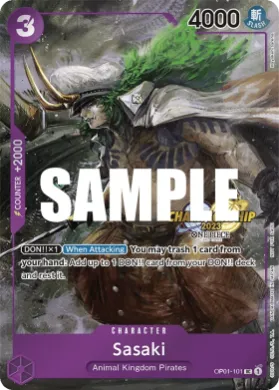 Sasaki (UP OP01-101) Unnumbered Promos