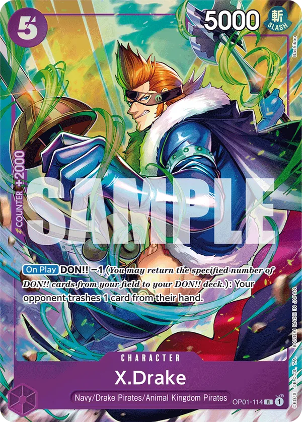 X.Drake OP01-114 One Piece card
