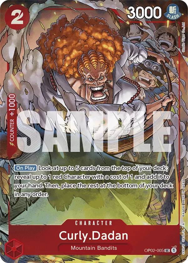 Curly.Dadan OP02-005 One Piece card
