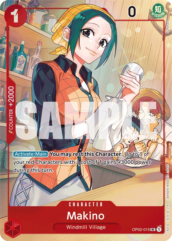 Makino OP02-015 One Piece card