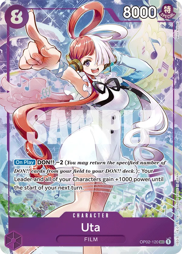Uta OP02-120 One Piece card