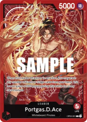 Portgas.D.Ace (UP OP03-001) Unnumbered Promos