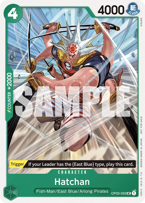 Hatchan OP03-033 One Piece card