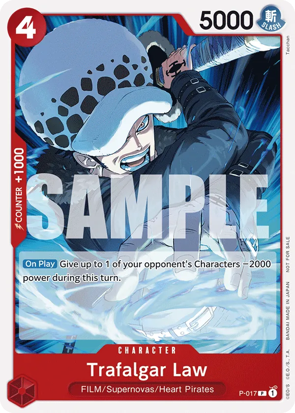 Trafalgar Law P-017 One Piece card