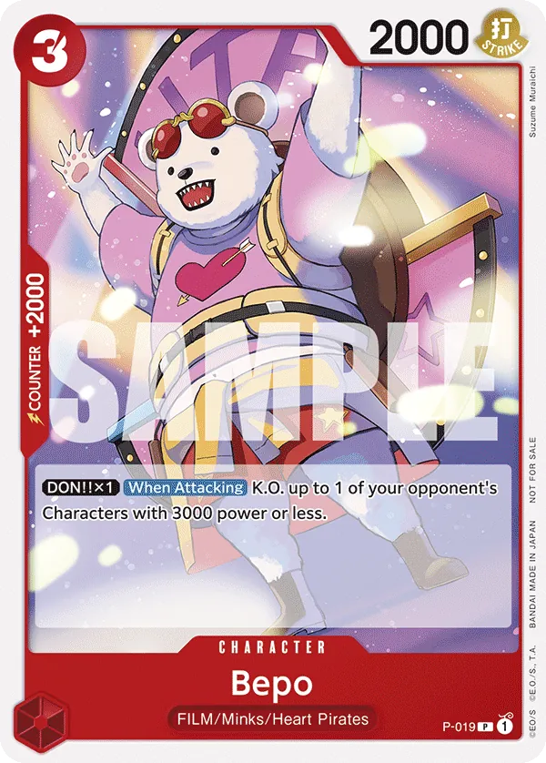 Bepo P-019 One Piece card