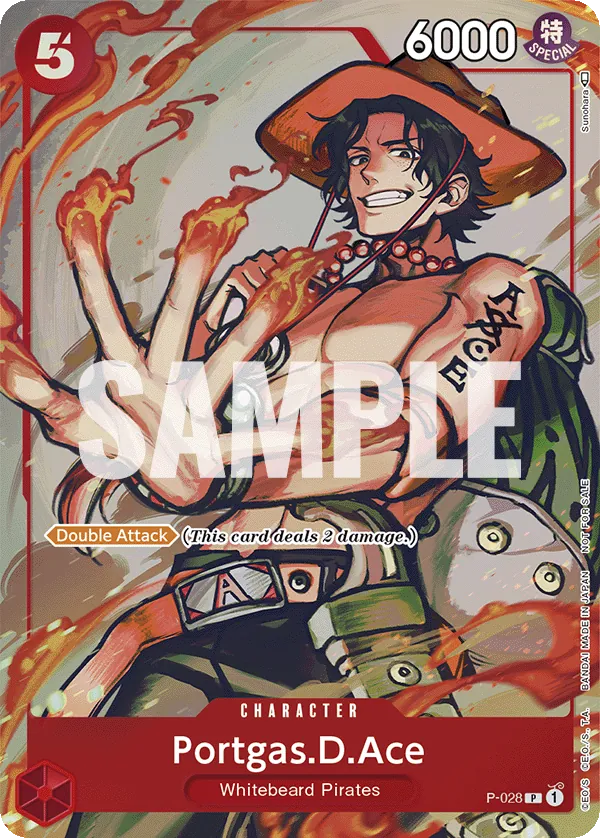 Portgas.D.Ace P-028 One Piece card