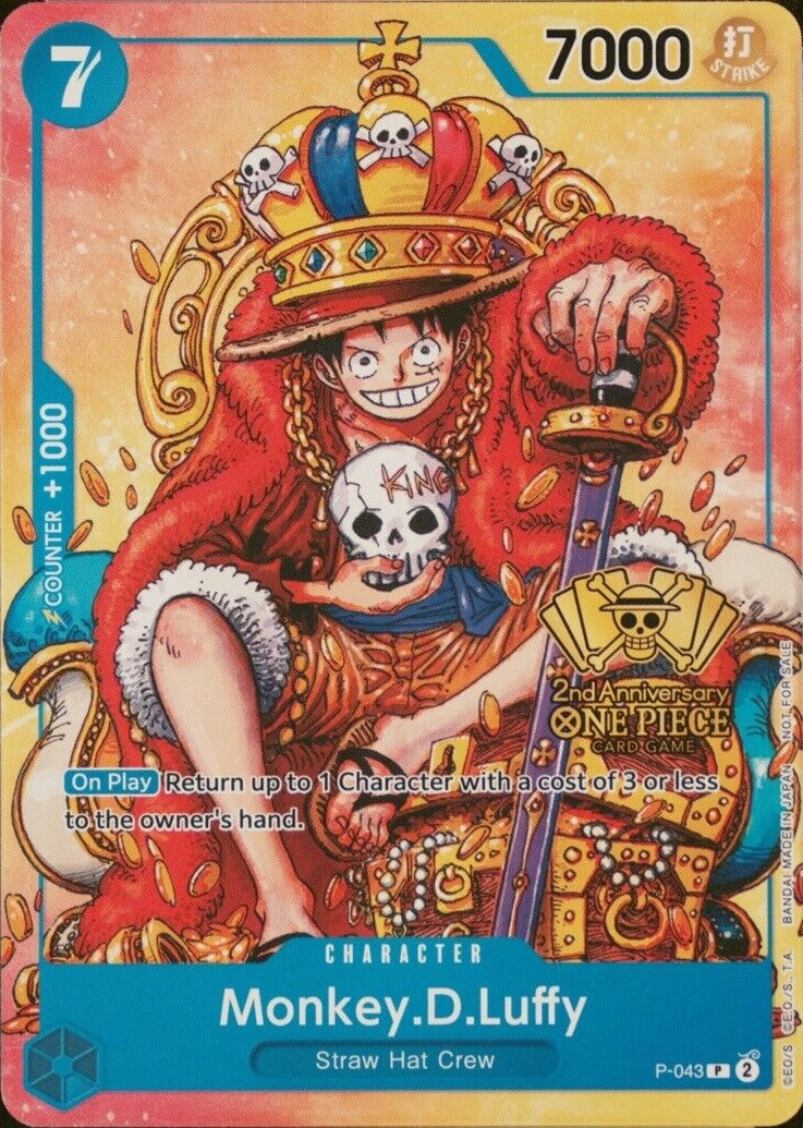 Monkey.D.Luffy P-043 One Piece card