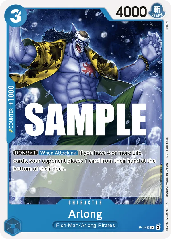 Arlong P-048 One Piece card