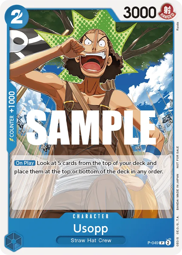 Usopp P-049 One Piece card