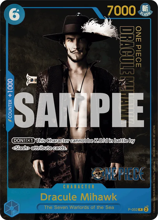 Dracule Mihawk P-052 One Piece card