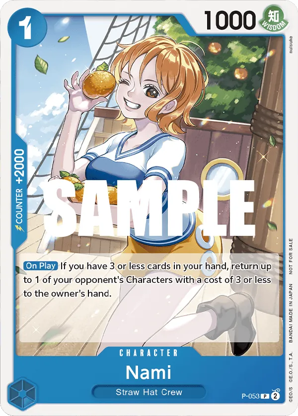 Nami P-053 One Piece card