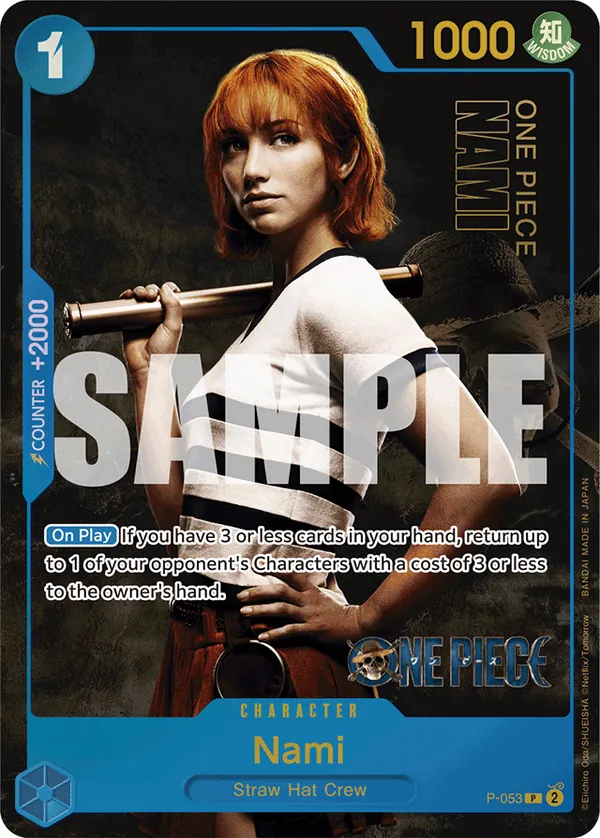 Nami P-053 One Piece card