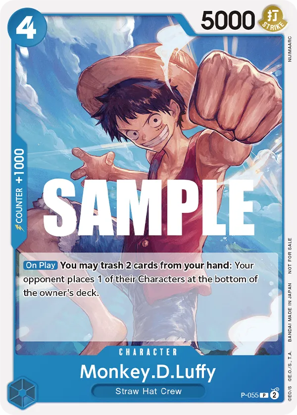 Monkey.D.Luffy P-055 One Piece card